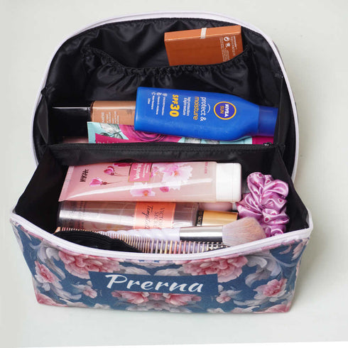 Personalised Travel Makeup Bag Cosmetic Storage Vanity Pouch