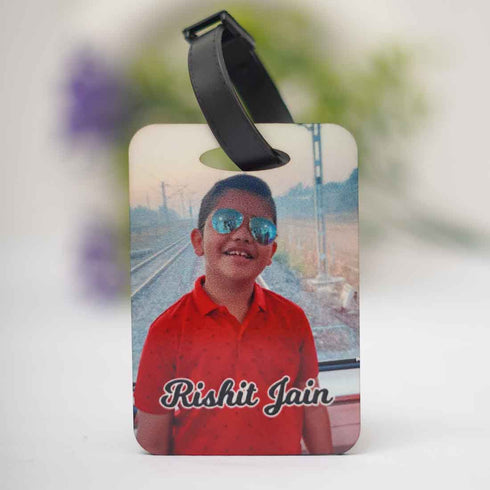 Personalized Photo Luggage Tag - Uncommongifts.in