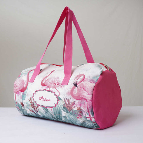 Personalised Flamengo Printed Kids Swimming Duffle Bag