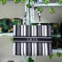 Black & White Stripes Printed Customised Box Tote Bag - Uncommongifts.in