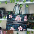 Pinky Floral Printed Customised Box Tote Bag - Uncommongifts.in