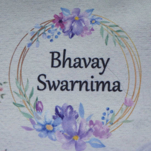 Personalised Floral Printed Box Pouch - Uncommongifts.in