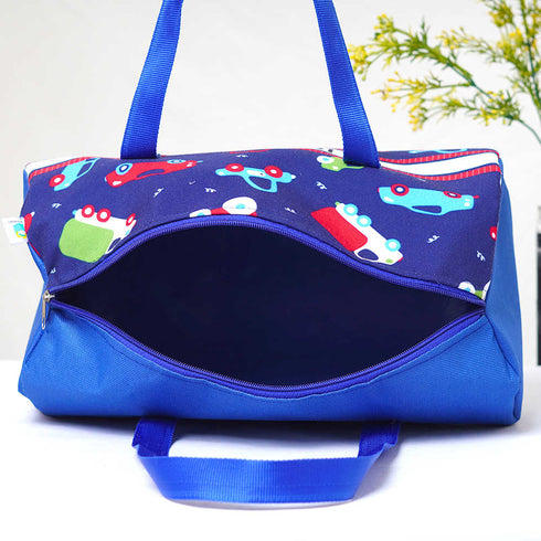 Personalised Car Printed Kids Duffle Bag & Box Pouch Gift Combo