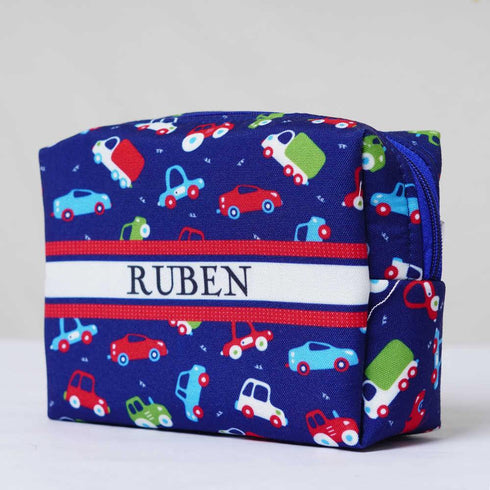 Personalised Car Printed Kids Box Pouch