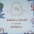 Personalised Blue Floral Printed Box Pouch - Uncommongifts.in