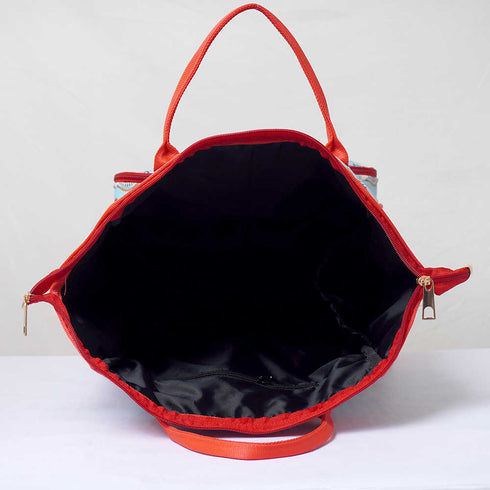 Personalized Hearts Printed Diaper Bag