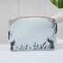 Personalised Blue Floral Printed Box Pouch - Uncommongifts.in