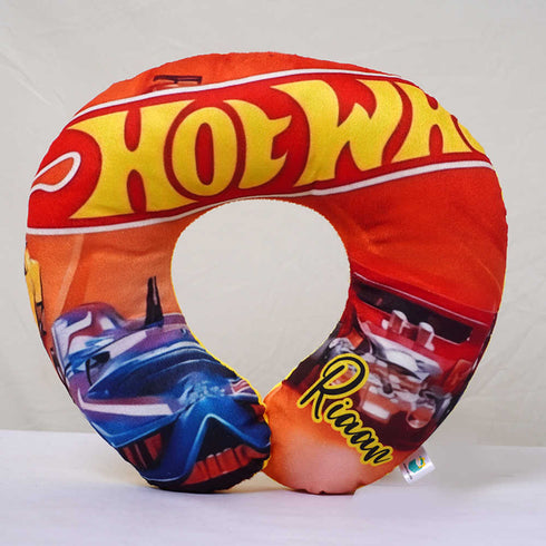 Personalised Car Printed Kids Neck Pillow Combo Gift Set