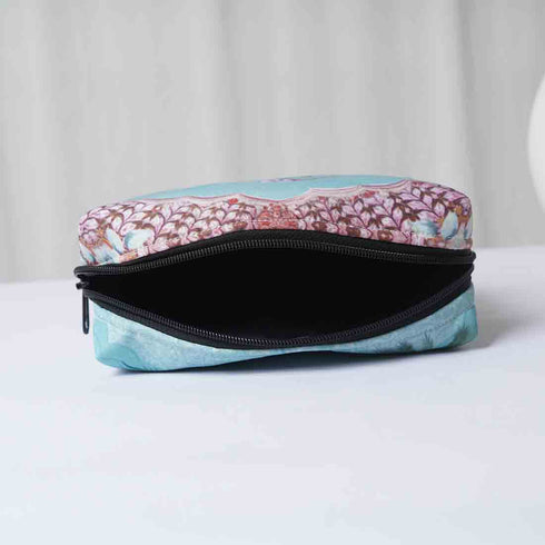 Personalised Peacock Printed Box Pouch - Uncommongifts.in