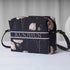Black Floral Printed Personalised Sling Bag - Uncommongifts.in