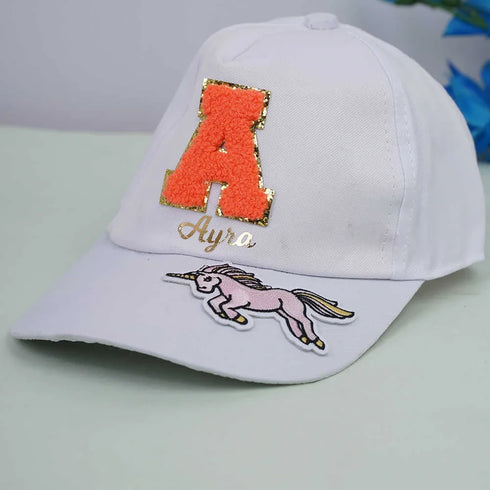 Personalised Kids Caps With Theme and Initial Letter