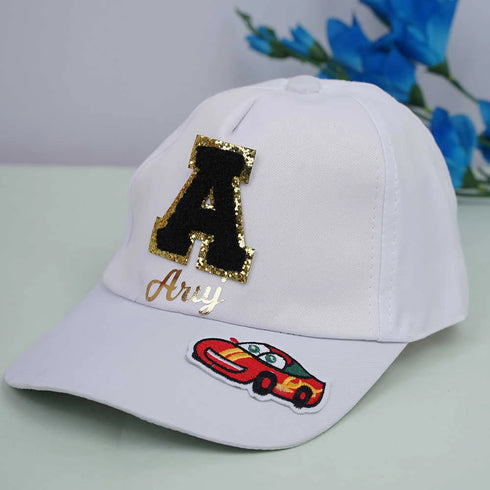 Personalised Kids Caps With Theme and Initial Letter