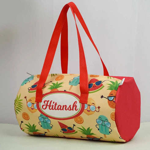 Personalised Ice Carme Printed Kids Swimming Duffle Bag