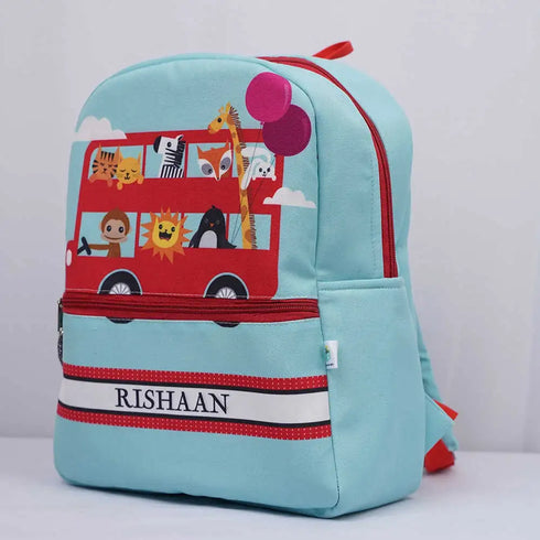 Personalised Animals Printed Kids Bagpack