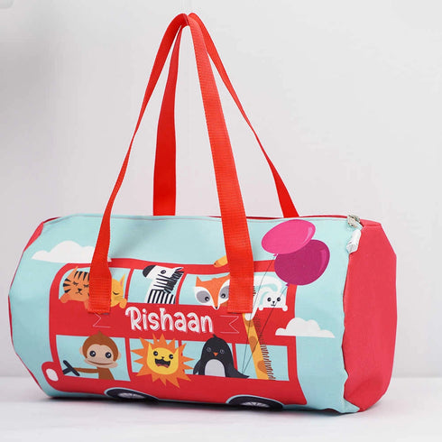 Personalised Animals Printed Kids Swimming Duffle Bag