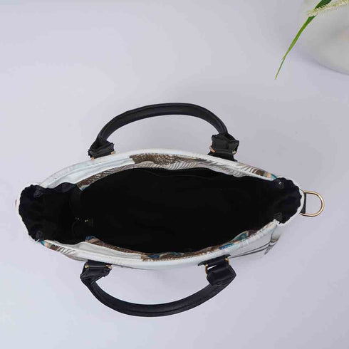 Customized Peacock Feathers Canvas Sling Bag - Uncommongifts.in