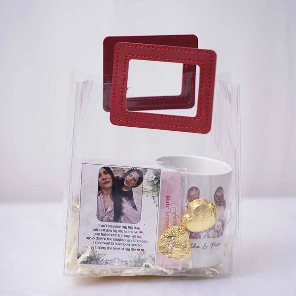 Personalised Ceramic Mug Gift Hamper for Bridesmaids