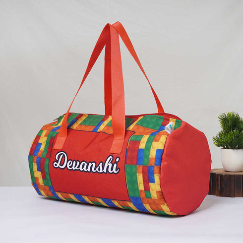 Personalised Puzzle Printed Kids Swimming Duffle Bag