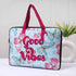 Customized Butterfly Printed Canvas Laptop Bag