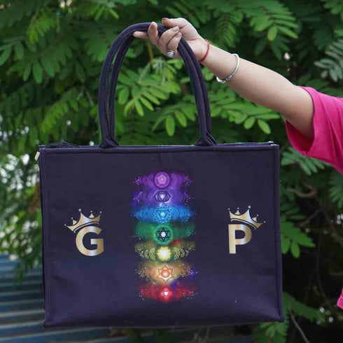 Personalised Multicolor Printed Box Bag