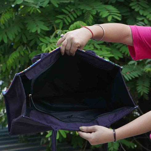 Personalised Multicolor Printed Box Bag