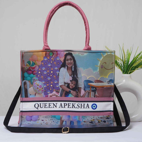 Personalised Photo Printed Box Tote Bag Combo Gift Set