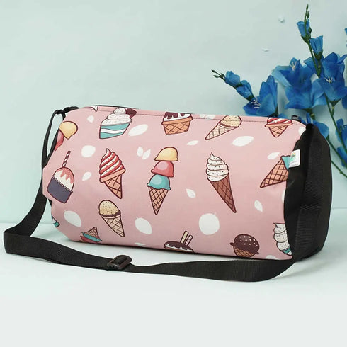 Personalized Ice Cream Printed Sling Duffle Bag for Kids
