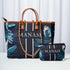 Blue Strap Leaf's Printed Personalised Luna Handbag Combo Gift Set