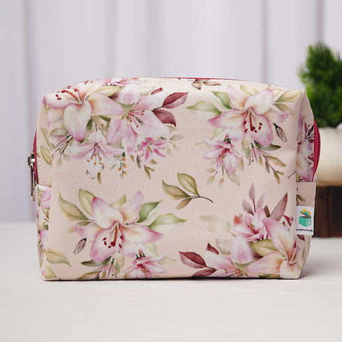 Personalised Floral Printed Box Pouch