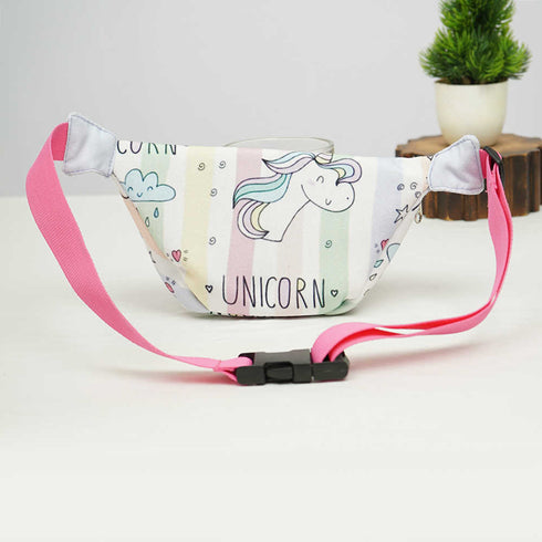Personalised Unicorn Printed Kids Waist Pouch