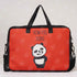 Panda Printed Canvas Laptop Bag - 15.6 inch
