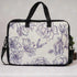 Floral Printed Canvas Laptop Bag - 15.6 inch
