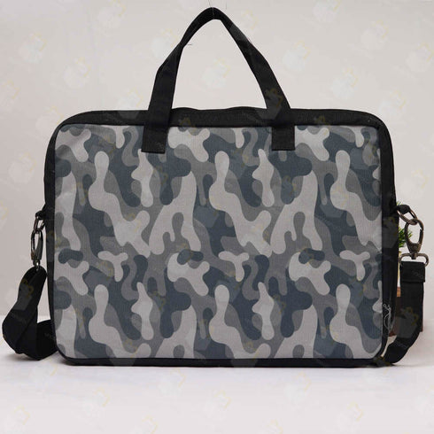 Military Printed Canvas Laptop Bag - 15.6 inch