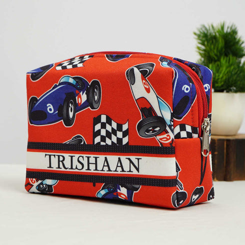 Personalised Car Printed Kids Box Pouch
