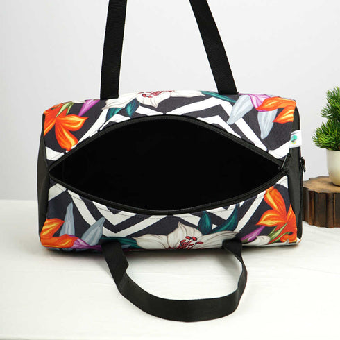 Personalised Floral Printed Kids Swimming Duffle Bag