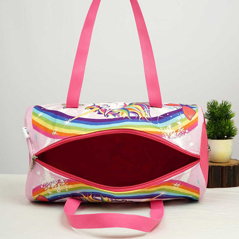 Personalised Unicorn Printed Kids Swimming Duffle Bag