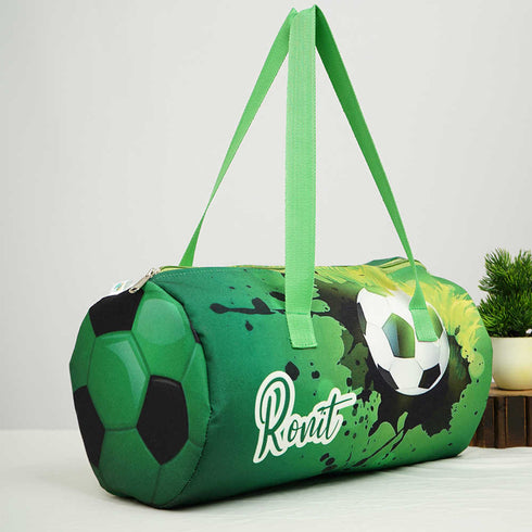 Personalised Football Printed Kids Swimming Duffle Bag