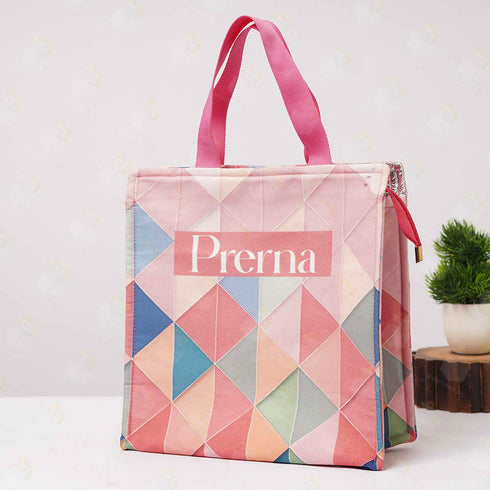 Personalised Multicolor Printed Lunch Bag