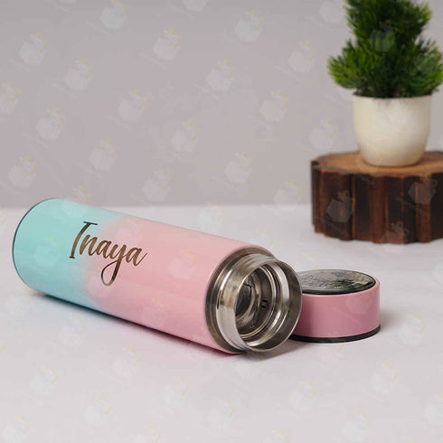 Rainbow Temperature Bottle With Name