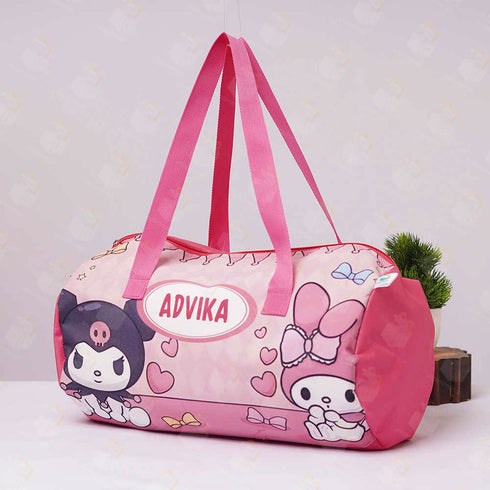 Personalised Bunny Printed Kids Swimming Duffle Bag