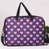 Multicolor Hearts Printed Canvas Laptop Bag - 15.6 inch