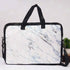Marble Printed Canvas Laptop Bag - 15.6 inch