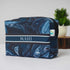 Personalised Blue Marble Printed Box Pouch