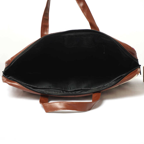 Ice Cream Printed Canvas & PU Laptop Bag Fit 15.6 Inch Laptop