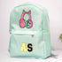 Personalized Kids Backpack with Patch and Initial Letter