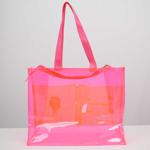 Personalised Kids Jelly Tote Bag - Pink