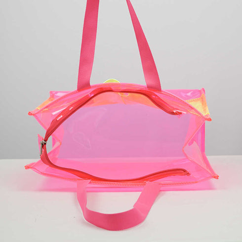 Personalised Kids Jelly Tote Bag - Pink