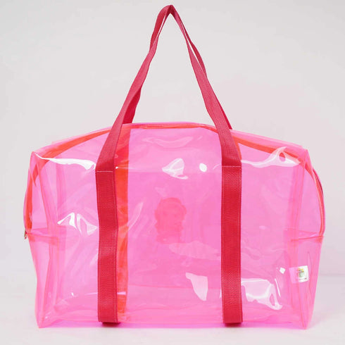 Personalised Kids Swimming Jelly Duffle Bag - Pink