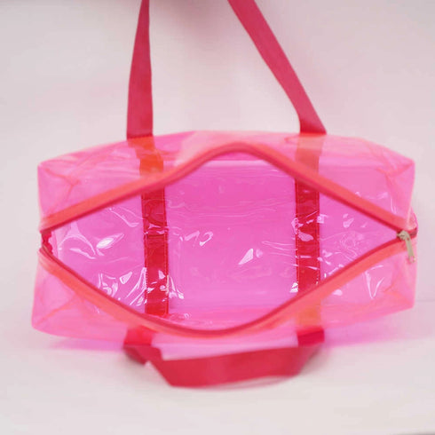 Personalised Kids Swimming Jelly Duffle Bag - Pink
