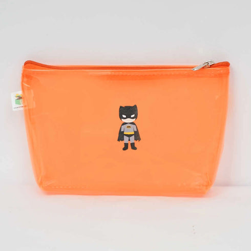 Personalised Kids Jelly Duffle Bag & Pouch Combo - Orange